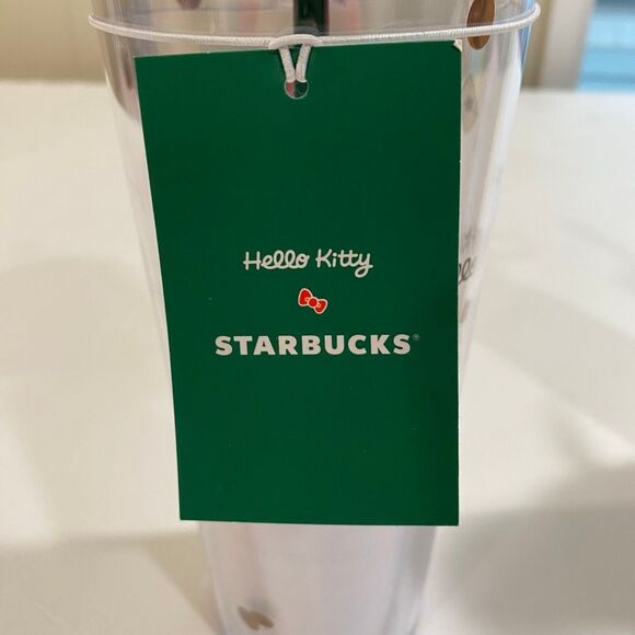 Hello Kitty x Starbucks 24oz Green Lid Tumbler Cup | Limited Edition Collab | Ne - Picture 3 of 6
